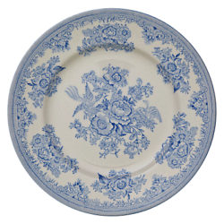 Burleigh Asiatic Pheasants Plates, Blue